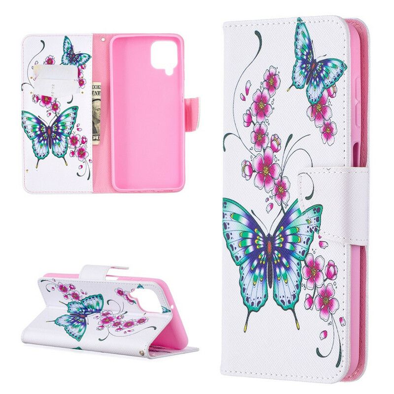 Flip Cover Samsung Galaxy A12 / M12 Sommerfuglekonger