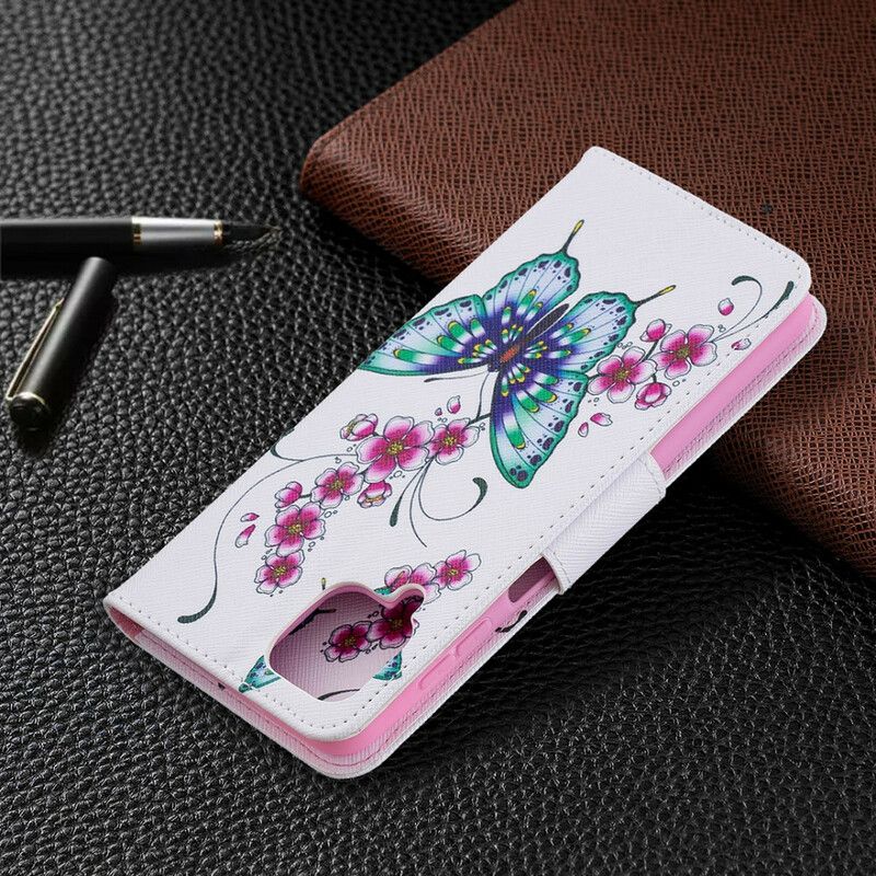 Flip Cover Samsung Galaxy A12 / M12 Sommerfuglekonger