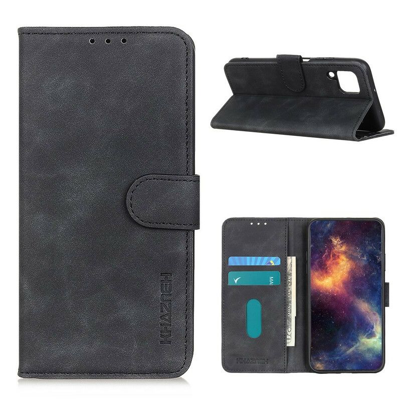 Flip Cover Samsung Galaxy A12 / M12 Vintage Lædereffekt Khazneh