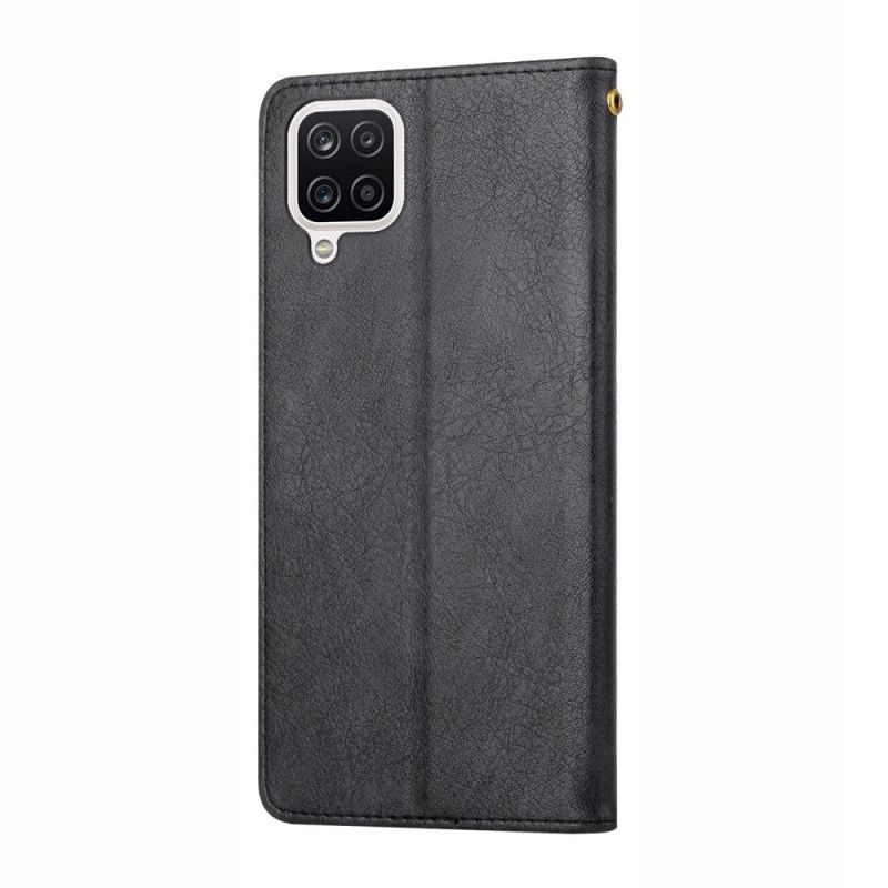 Læder Cover Samsung Galaxy A12 / M12 Faux Læder Silhuet