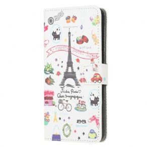 Læder Cover Samsung Galaxy A12 / M12 Jeg Elsker Paris