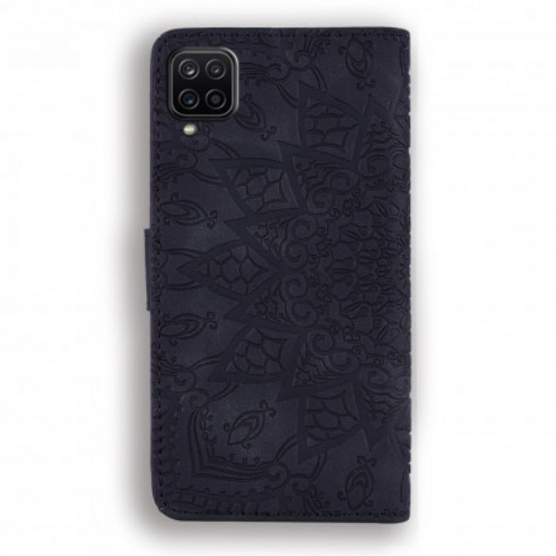 Læder Cover Samsung Galaxy A12 / M12 Mandala Print