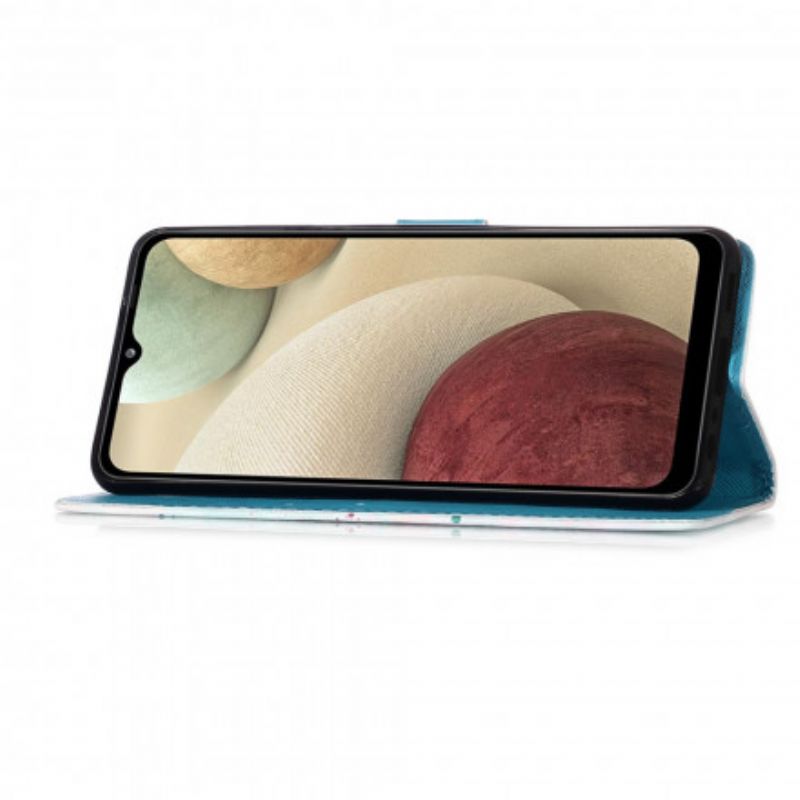 Læder Cover Samsung Galaxy A12 / M12 Pastel Drømmefanger