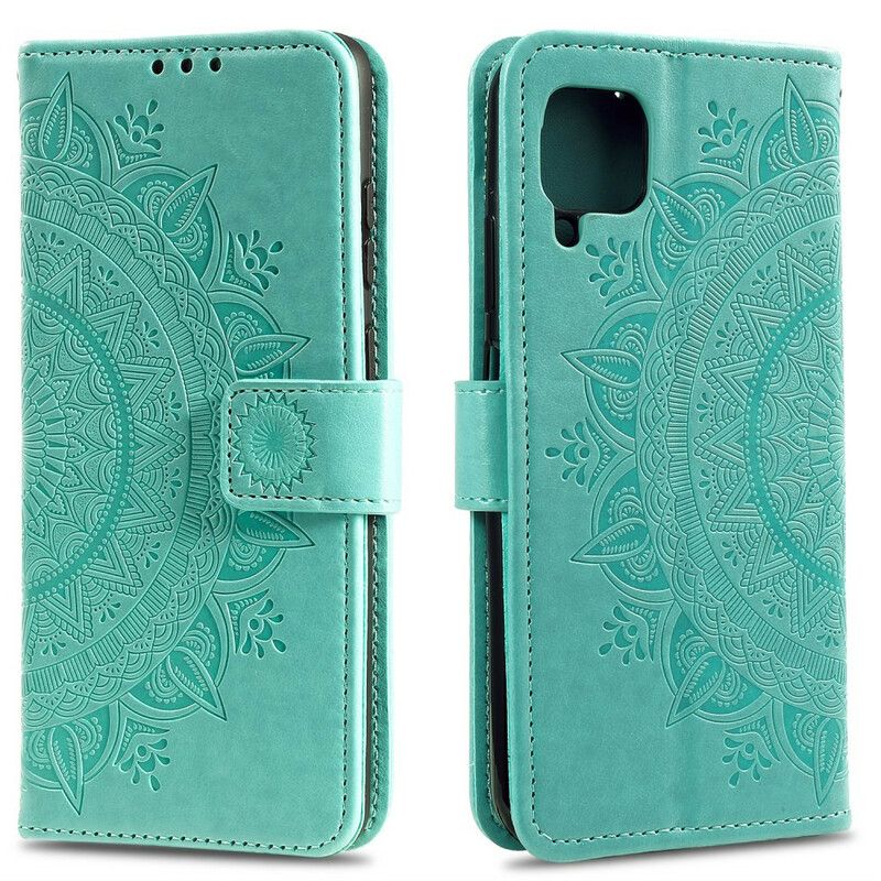 Læder Cover Samsung Galaxy A12 / M12 Søn Mandala