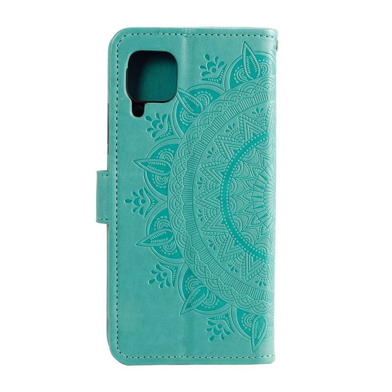 Læder Cover Samsung Galaxy A12 / M12 Søn Mandala