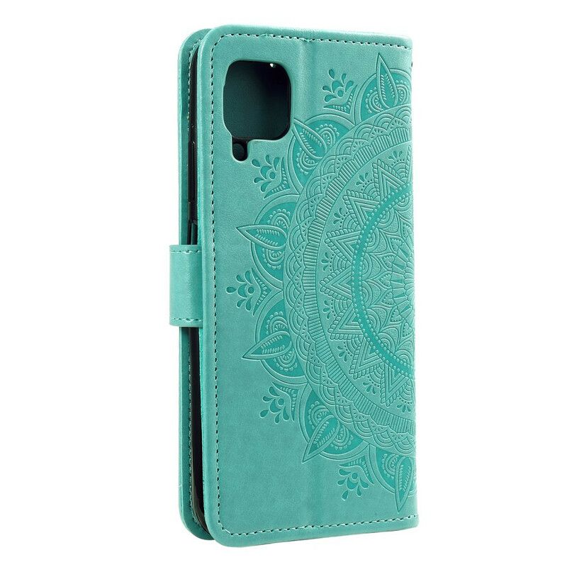 Læder Cover Samsung Galaxy A12 / M12 Søn Mandala