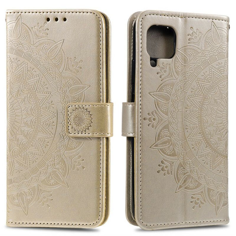 Læder Cover Samsung Galaxy A12 / M12 Søn Mandala