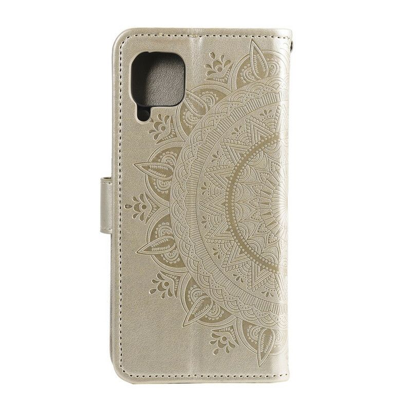 Læder Cover Samsung Galaxy A12 / M12 Søn Mandala