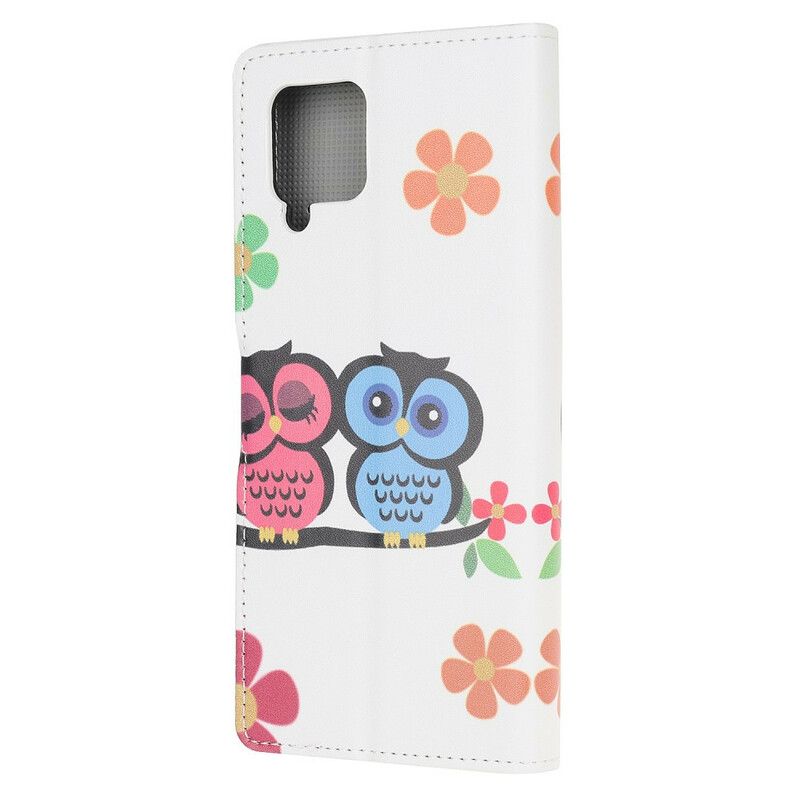 Læder Cover Samsung Galaxy A12 / M12 Uglepar