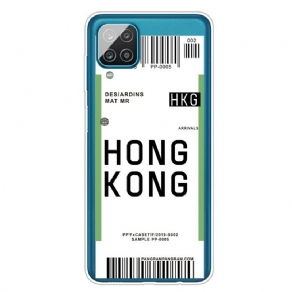 Mobilcover Samsung Galaxy A12 / M12 Boardingkort Til Hong Kong