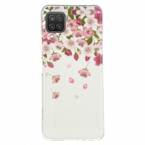 Mobilcover Samsung Galaxy A12 / M12 Fluorescerende Blomster