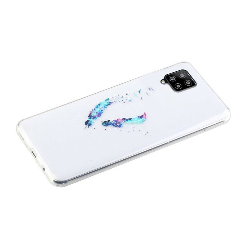 Mobilcover Samsung Galaxy A12 / M12 Transparente Fjer