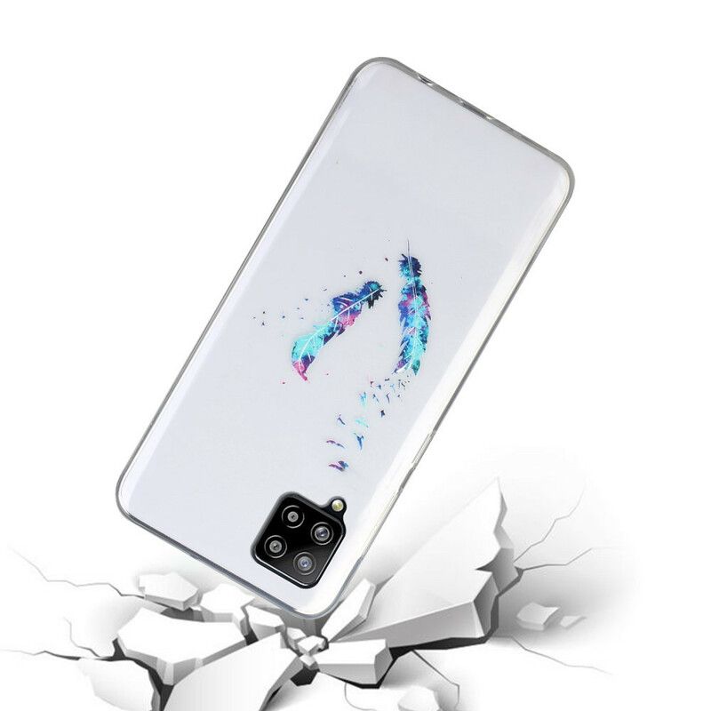 Mobilcover Samsung Galaxy A12 / M12 Transparente Fjer