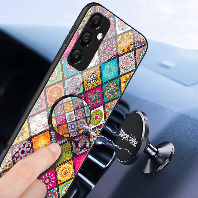 Cover Samsung Galaxy A55 5g Med Støtte Og Patchworkstrop