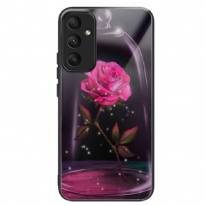 Cover Samsung Galaxy A55 5g Telefon Etui Lyserødt Hærdet Glas