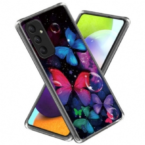 Cover Til Samsung Galaxy A55 5g Farverige Sommerfugle