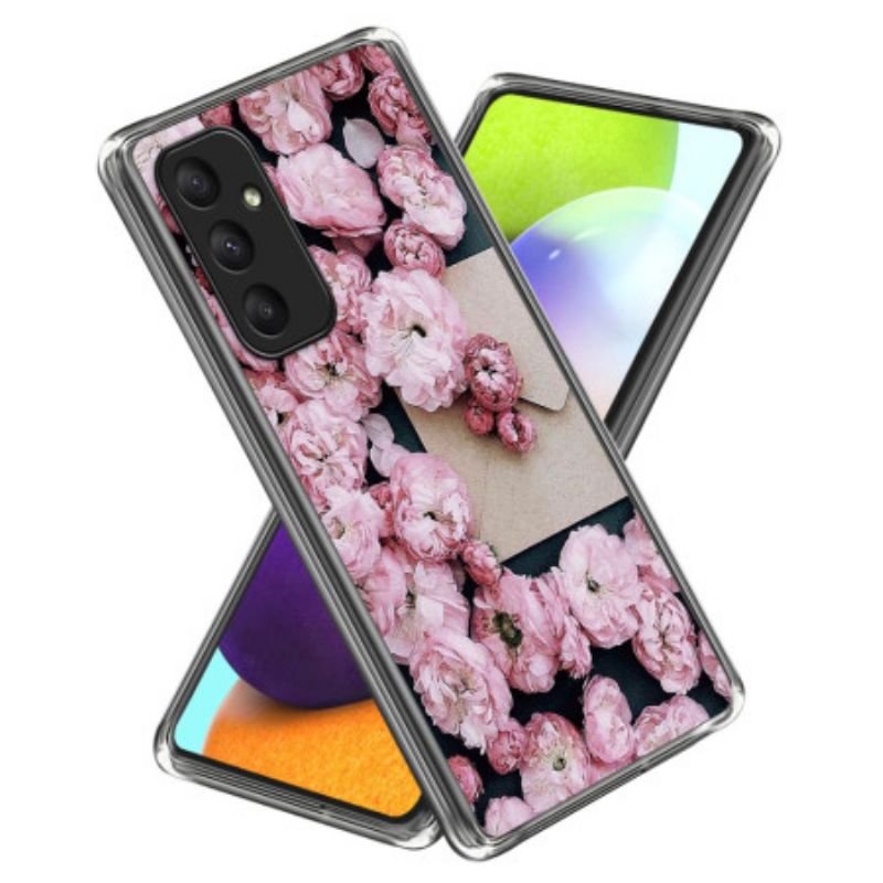 Cover Til Samsung Galaxy A55 5g Lyserøde Blomster