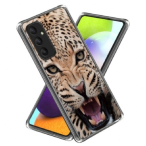 Etui Til Samsung Galaxy A55 5g Med Leopardmønster