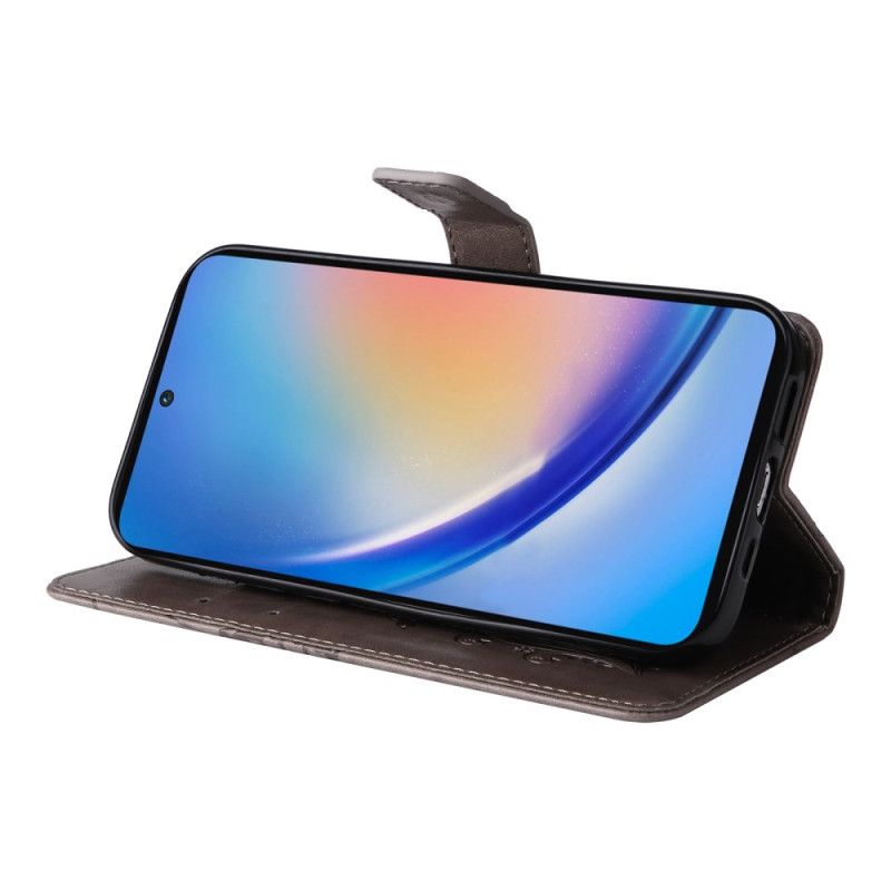 Flip Cover Samsung Galaxy A55 5g Kæmpesommerfugle Med Rem