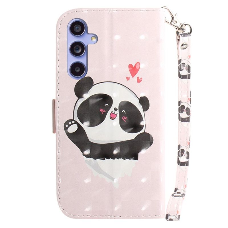 Flip Cover Samsung Galaxy A55 5g Panda Love Med Rem