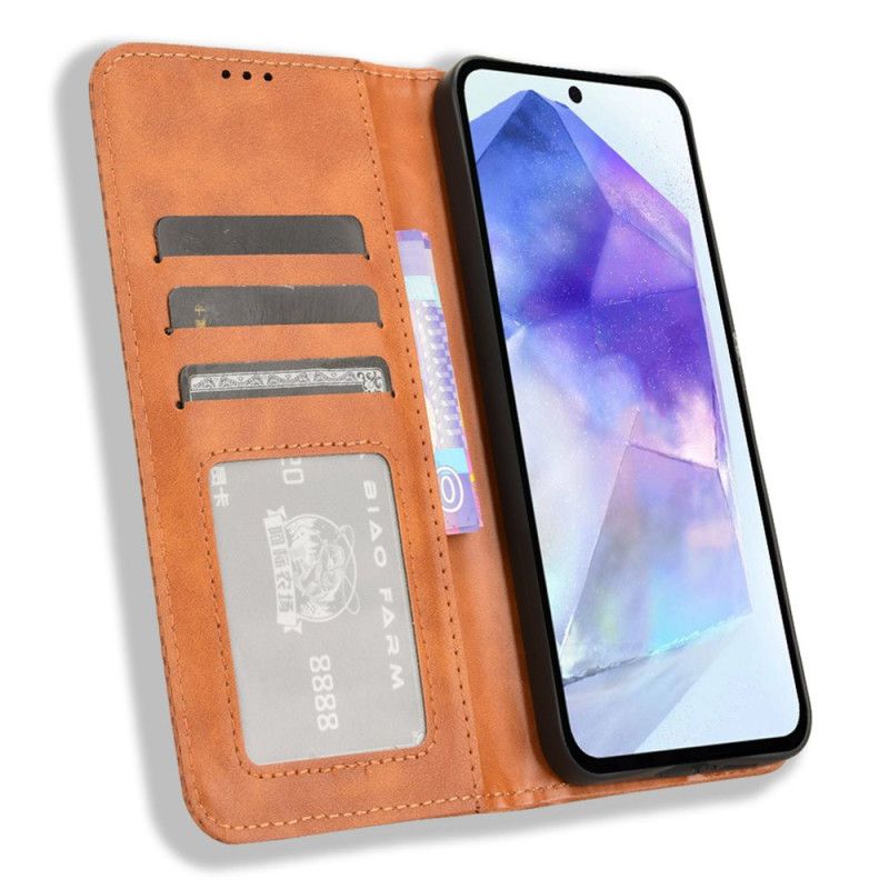 Flip Cover Til Samsung Galaxy A55 5g Retrostil