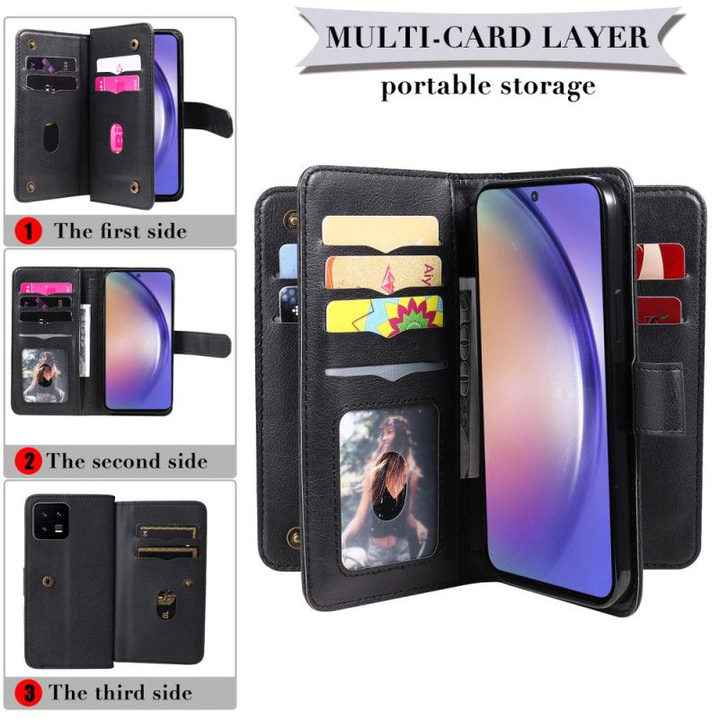 Læder Cover Samsung Galaxy A55 5g 10 Kortholdere