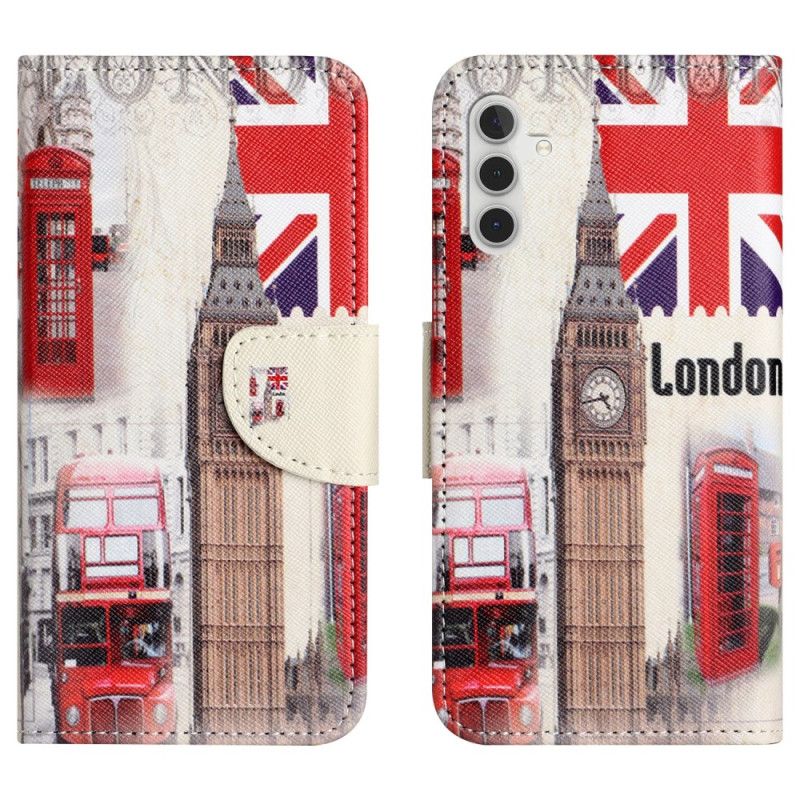 Læder Cover Samsung Galaxy A55 5g London Liv