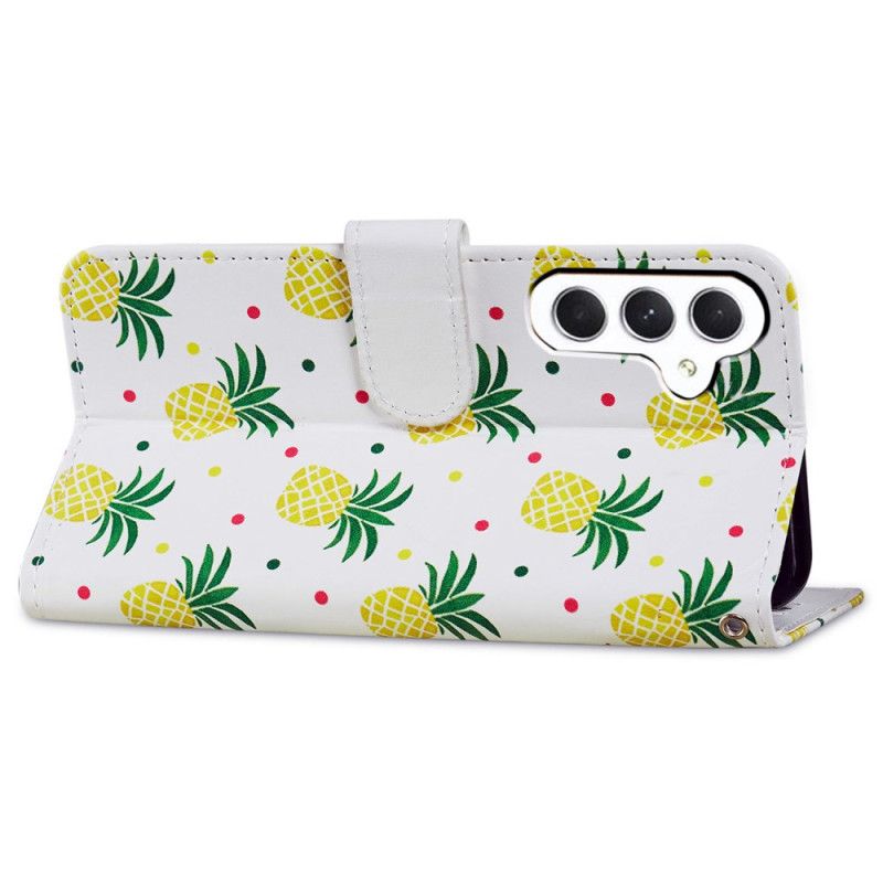 Læder Cover Samsung Galaxy A55 5g Telefon Etui Ananas I Lnaière