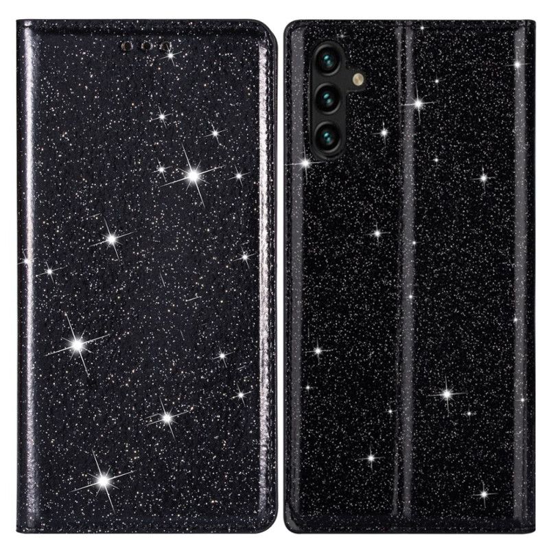 Læder Cover Samsung Galaxy A55 5g Telefon Etui Glitter