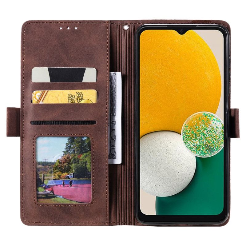 Læder Cover Samsung Galaxy A55 5g Telefon Etui Retro Tegnebog