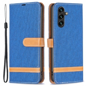 Læder Cover Samsung Galaxy A55 5g Telefon Etui Stof