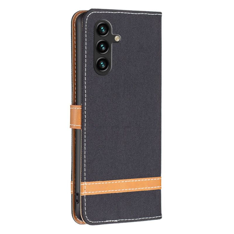 Læder Cover Samsung Galaxy A55 5g Telefon Etui Stof