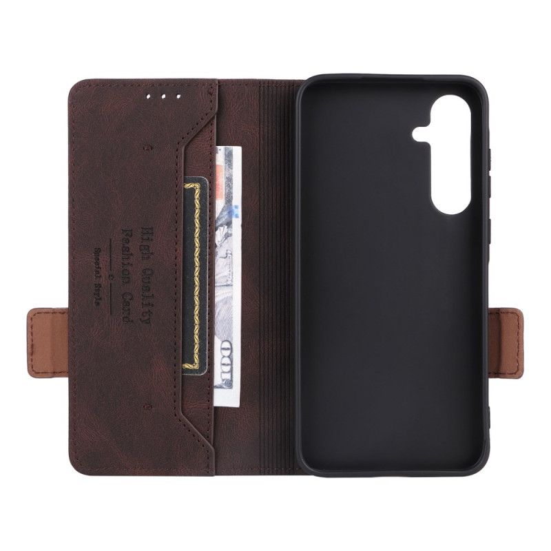 Læder Cover Samsung Galaxy A55 5g Telefon Etui Vintage Design