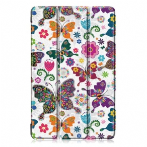 Cover Samsung Galaxy Tab A 10.1 (2019) Forbedrede Sommerfugle Og Blomster