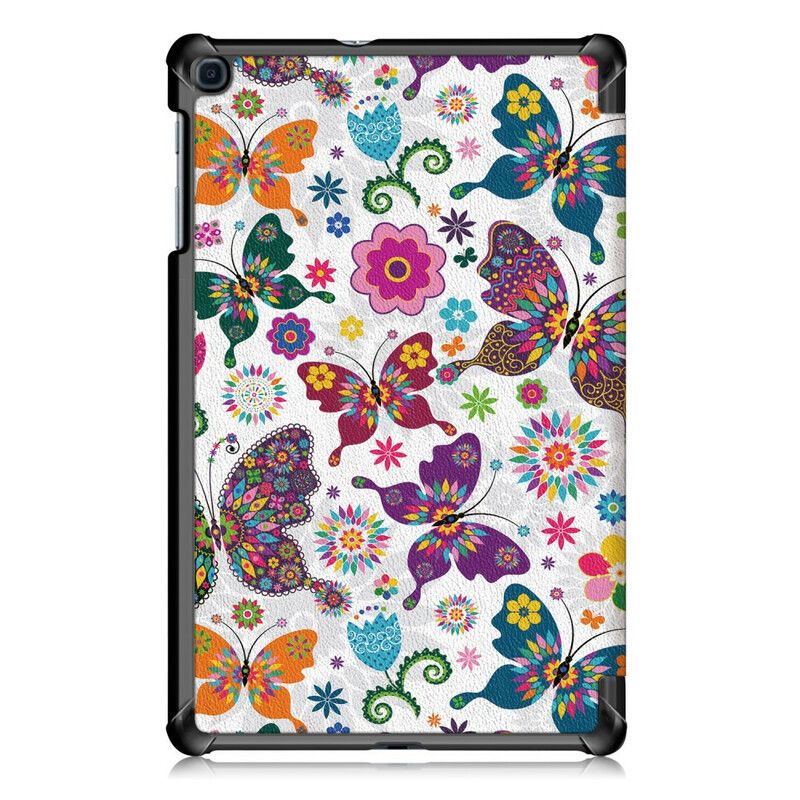 Cover Samsung Galaxy Tab A 10.1 (2019) Forbedrede Sommerfugle Og Blomster