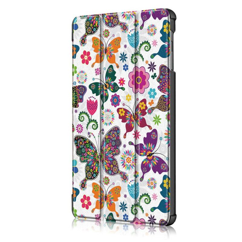 Cover Samsung Galaxy Tab A 10.1 (2019) Forbedrede Sommerfugle Og Blomster