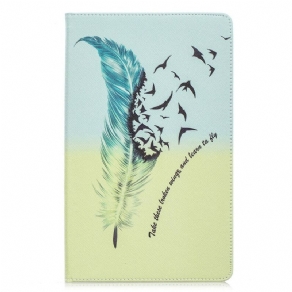 Etui Samsung Galaxy Tab A 10.1 (2019) Lær At Flyve Fjer