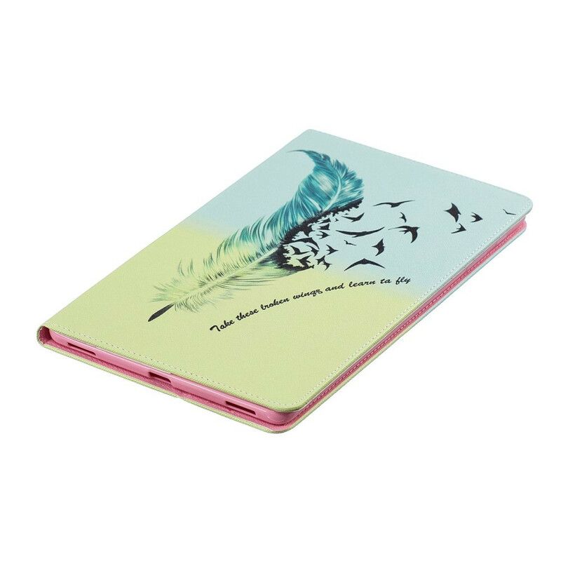 Etui Samsung Galaxy Tab A 10.1 (2019) Lær At Flyve Fjer