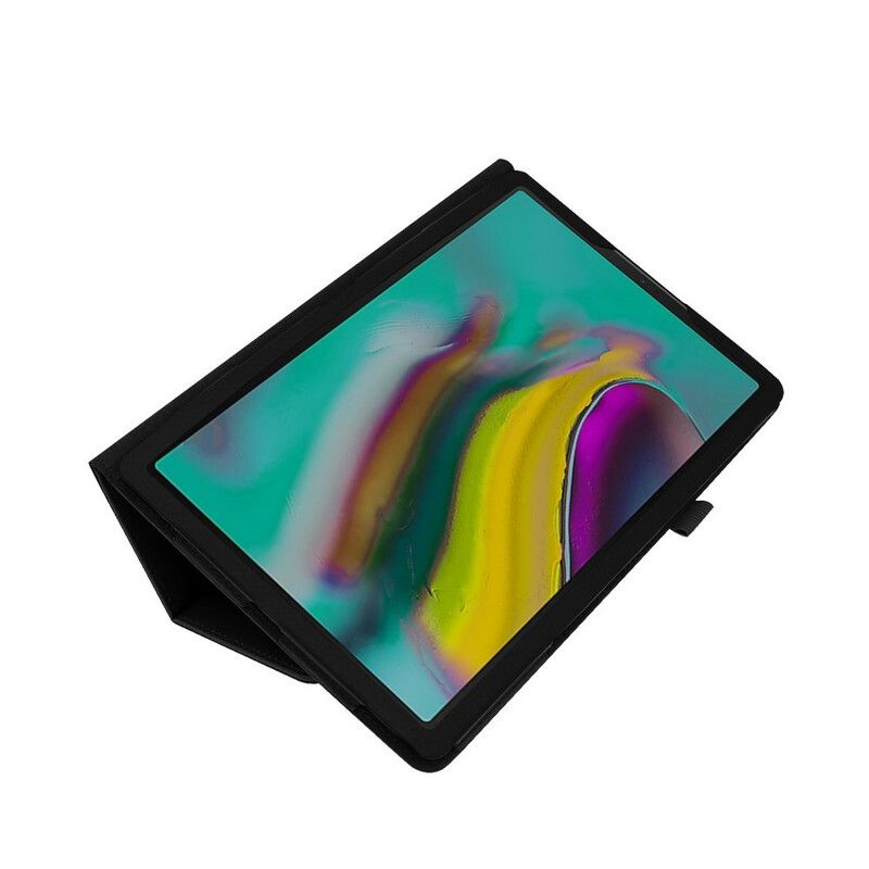 Flip Cover Samsung Galaxy Tab A 10.1 (2019) 2 Litchi Imiteret Læderskodder