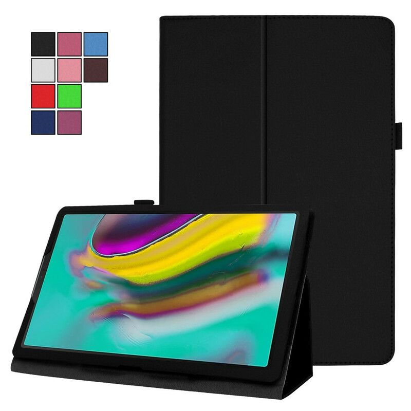 Flip Cover Samsung Galaxy Tab A 10.1 (2019) 2 Litchi Imiteret Læderskodder