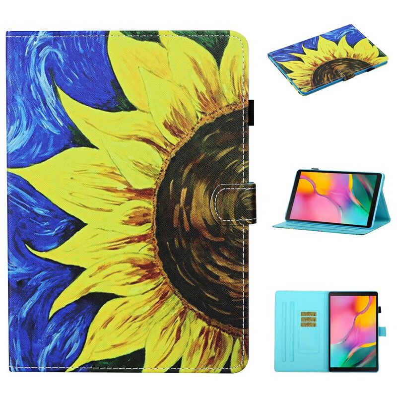 Flip Cover Samsung Galaxy Tab A 10.1 (2019) Bemalet Solsikke