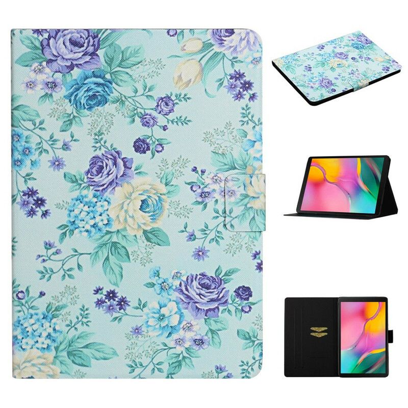 Flip Cover Samsung Galaxy Tab A 10.1 (2019) Blomster Blomster Blomster