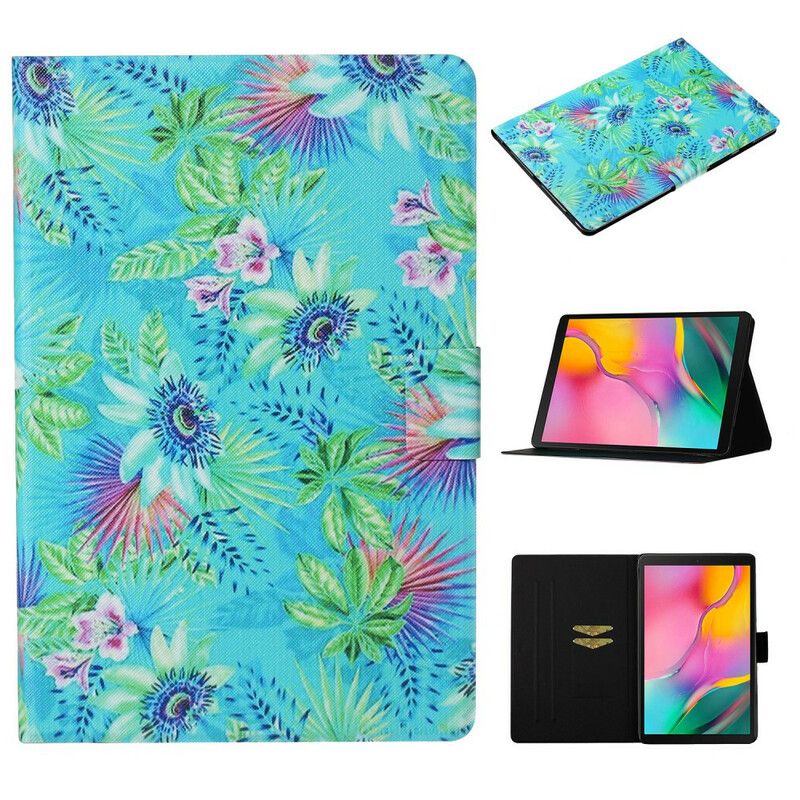 Flip Cover Samsung Galaxy Tab A 10.1 (2019) Blomster Og Blade