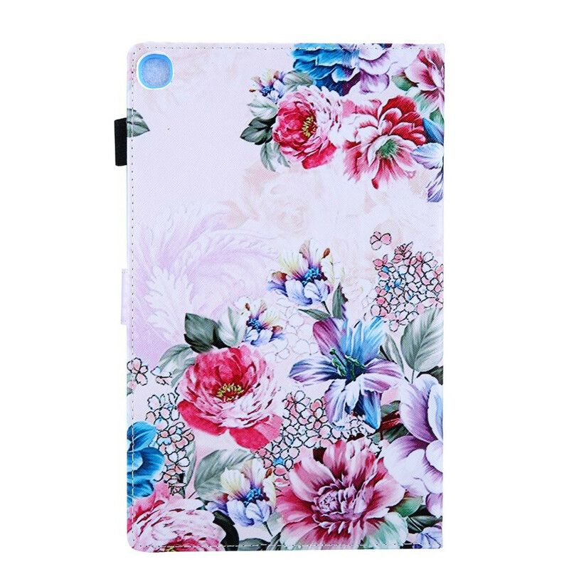 Flip Cover Samsung Galaxy Tab A 10.1 (2019) Blomsterdesign