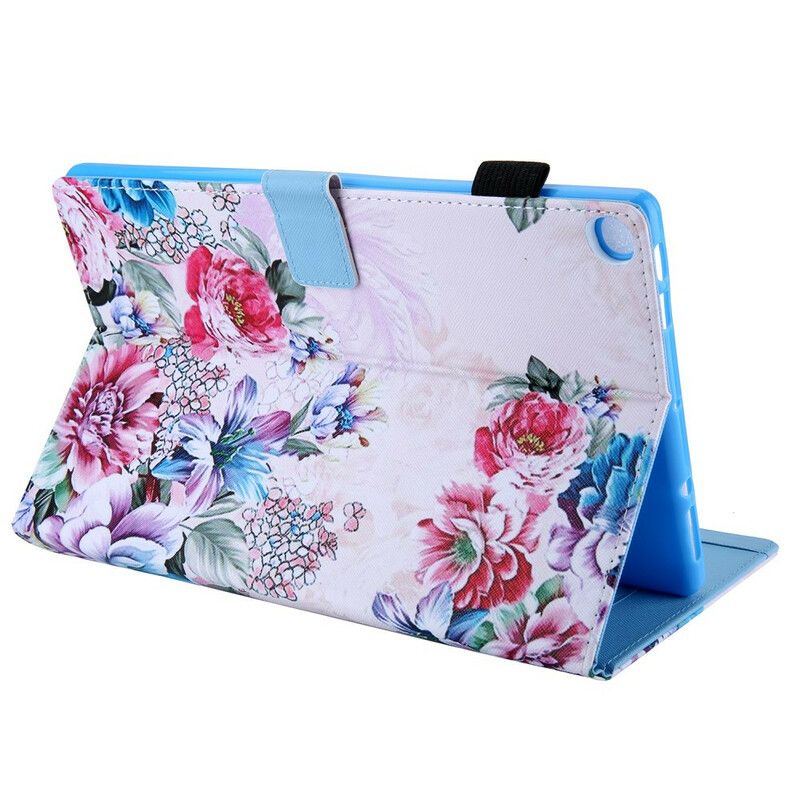 Flip Cover Samsung Galaxy Tab A 10.1 (2019) Blomsterdesign