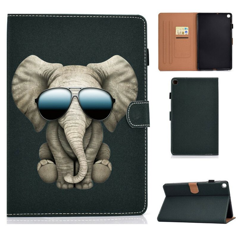 Flip Cover Samsung Galaxy Tab A 10.1 (2019) Elefant Inkognito