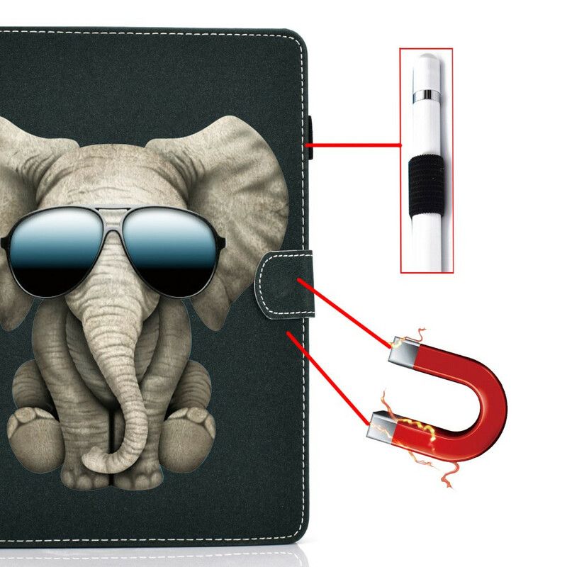 Flip Cover Samsung Galaxy Tab A 10.1 (2019) Elefant Inkognito