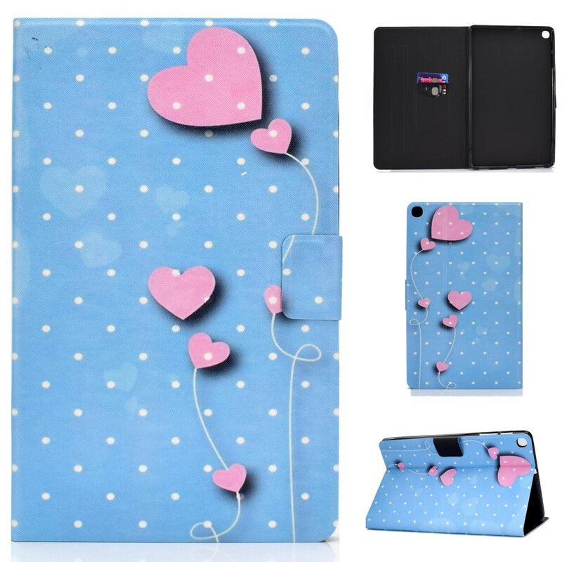 Flip Cover Samsung Galaxy Tab A 10.1 (2019) Hjerteballoner