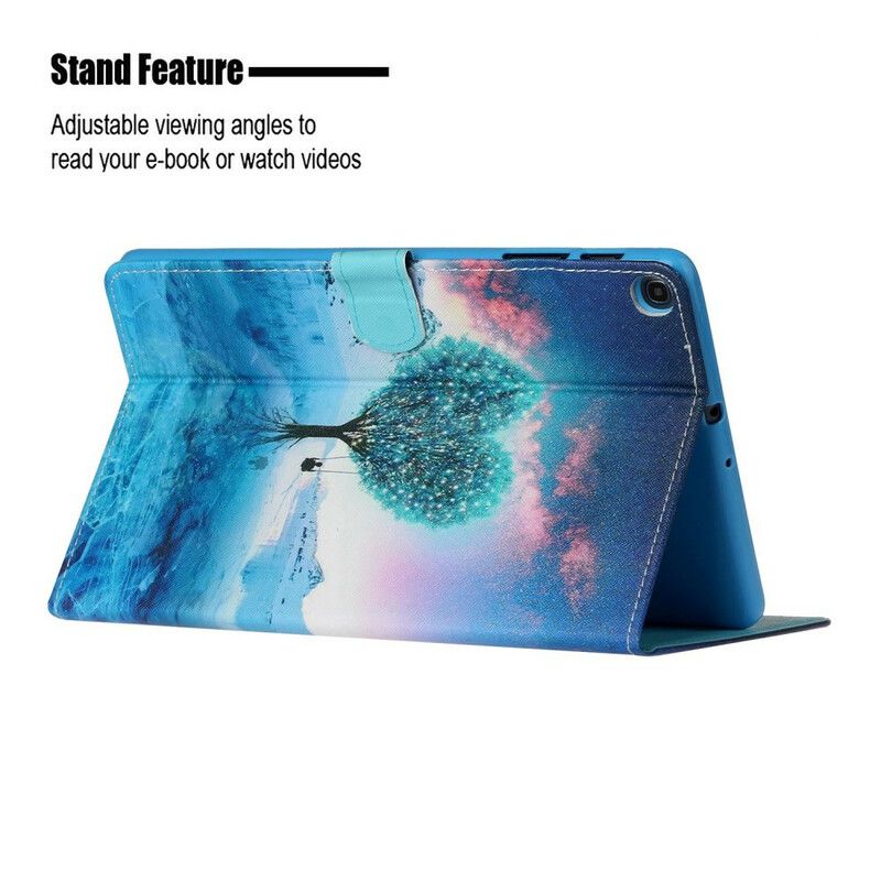 Flip Cover Samsung Galaxy Tab A 10.1 (2019) Hjertetræ