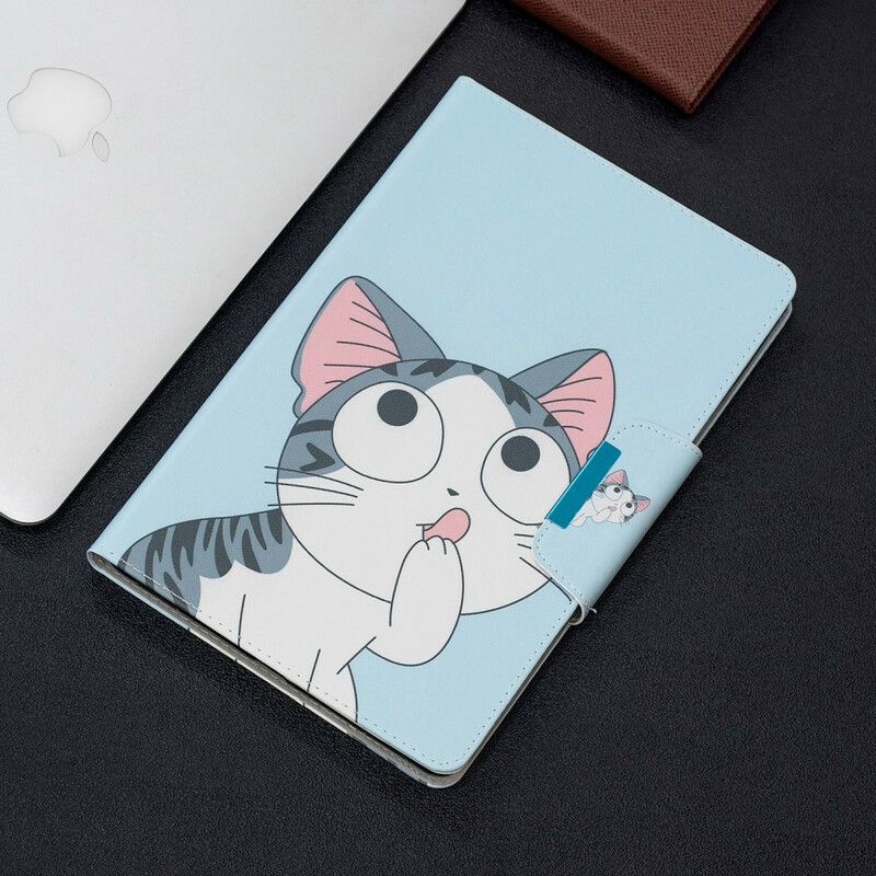 Flip Cover Samsung Galaxy Tab A 10.1 (2019) Kattelås Design